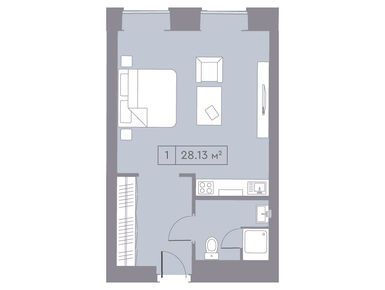1-комнатные 28.00 кв.м, Комплекс апартаментов La Rue (Ла Ру), 26 000 000 руб.