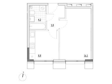 Планировки 1-к. апартаменты в МФК Wellbe (Велби)