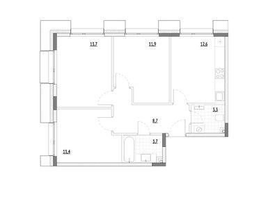 Планировки 3-к. апартаменты в МФК Wellbe (Велби)