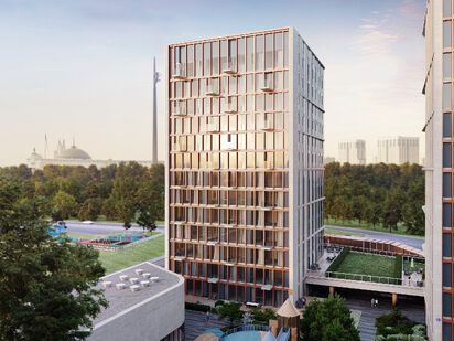 Вид корпуса ЖК Victory Park Residences (Виктори Парк Резиденсез)|Новострой-М