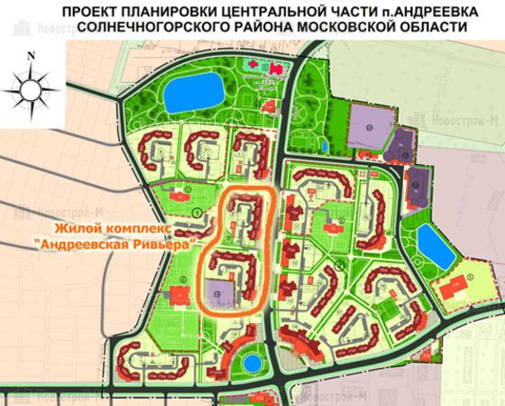 Карта голубое солнечногорский район