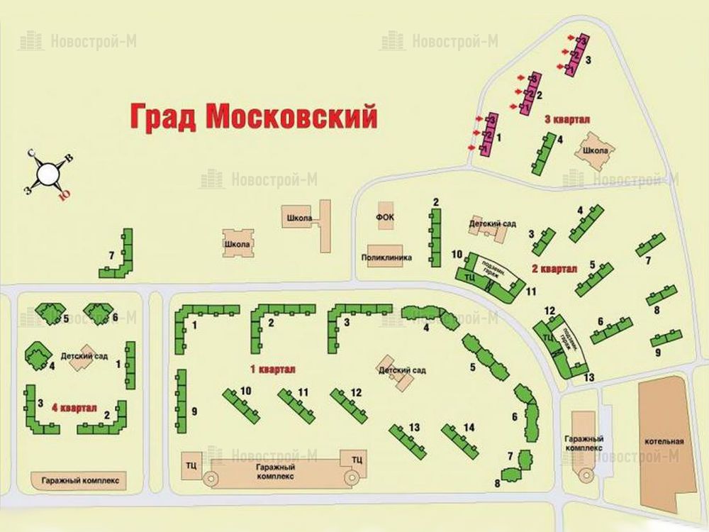 Град московский карта