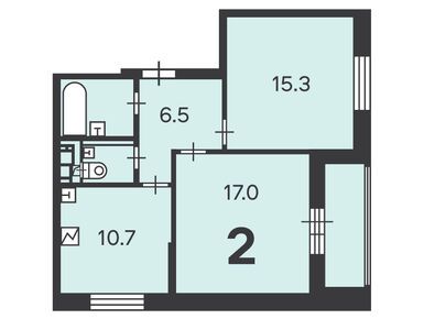 2-комнатная 55.20 кв.м, Жилой дом «Бескудниковский б-р, д. 52», 13 584 720 руб.