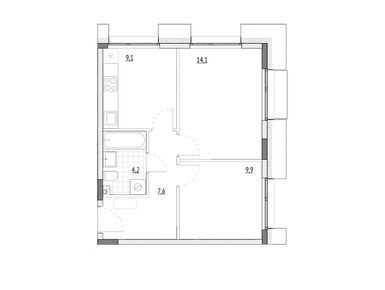 Планировки 2-к. апартаменты в МФК Wellbe (Велби)