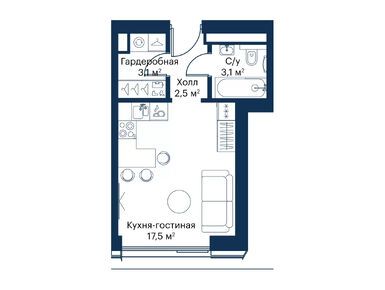 Студия 25.91 кв.м, ЖК City Bay (Сити Бэй), 12 765 305 руб.