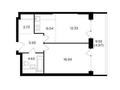 2-комнатная 53.57 кв.м, ЖК RiverSky (РиверСкай), 34 445 470 руб.