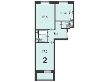 2-комнатная 58.30 кв.м, Жилой дом «Бескудниковский б-р, д. 52», 14 347 630 руб.