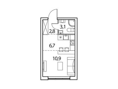 Студия 23.60 кв.м, ЖК «Новый Зеленоград», 4 726 356 руб.