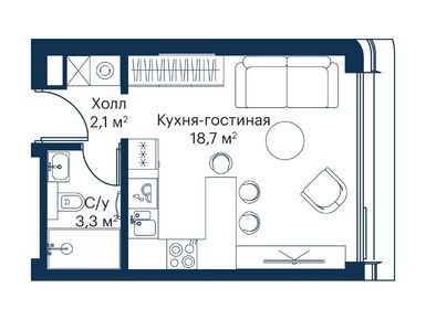 Студия 23.66 кв.м, ЖК City Bay (Сити Бэй), 12 937 628 руб.