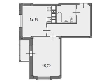 1-комнатная 44.80 кв.м, ЖК «Ново-Никольское», 6 240 640 руб.