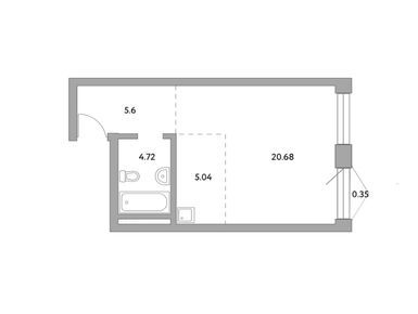 Студия 37.22 кв.м, ЖК MYPRIORITY Басманный (Май Приорити Басманный), 16 939 871 руб.