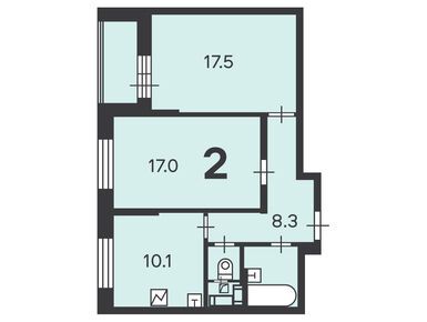 2-комнатная 58.10 кв.м, Жилой дом «Бескудниковский б-р, д. 52», 15 013 040 руб.