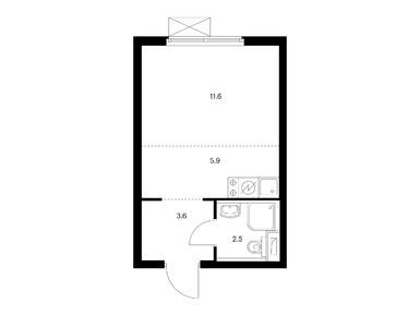 Студия 23.60 кв.м, Белая Дача парк, 5 892 400 руб.