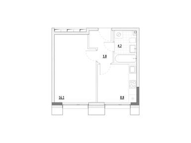1-комнатные 32.90 кв.м, МФК Wellbe (Велби), 5 954 900 руб.