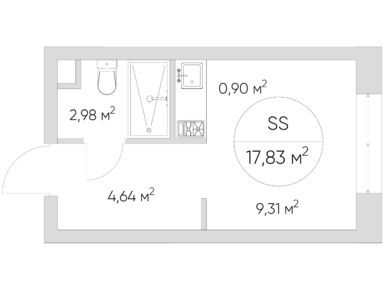 Планировки студии-апартаменты в Комплекс апартаментов N’ICE LOFT (Найс Лофт)