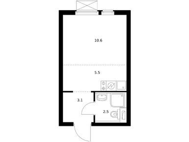 Студия 21.50 кв.м, Белая Дача парк, 5 540 485 руб.