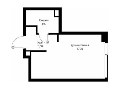 Студия 24.70 кв.м, Мультиквартал CITYZEN (Ситизен), 12 504 400 руб.