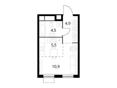 Студия 25.80 кв.м, ЖК «1-й Химкинский» (Первый Химкинский), 5 224 190 руб.