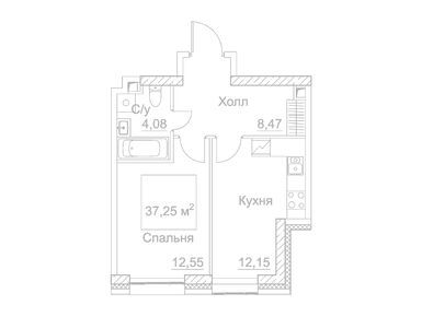 Планировки однокомнатные в ЖК SEZAR CITY (Сезар Сити)