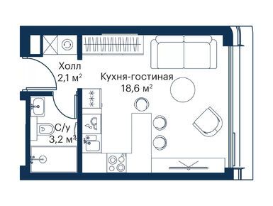 Студия 23.65 кв.м, ЖК City Bay (Сити Бэй), 13 571 821 руб.