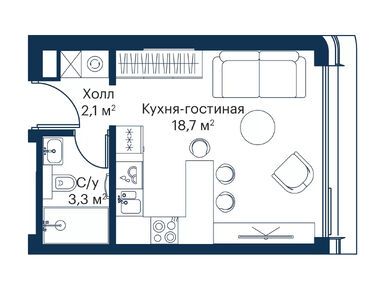 Студия 23.69 кв.м, ЖК City Bay (Сити Бэй), 13 242 004 руб.